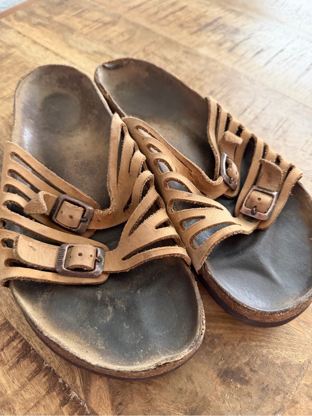 Birkenstock Granada Soft Footbed Tobacco Brown Leather Sandals‎ Women 40 EU 9 US